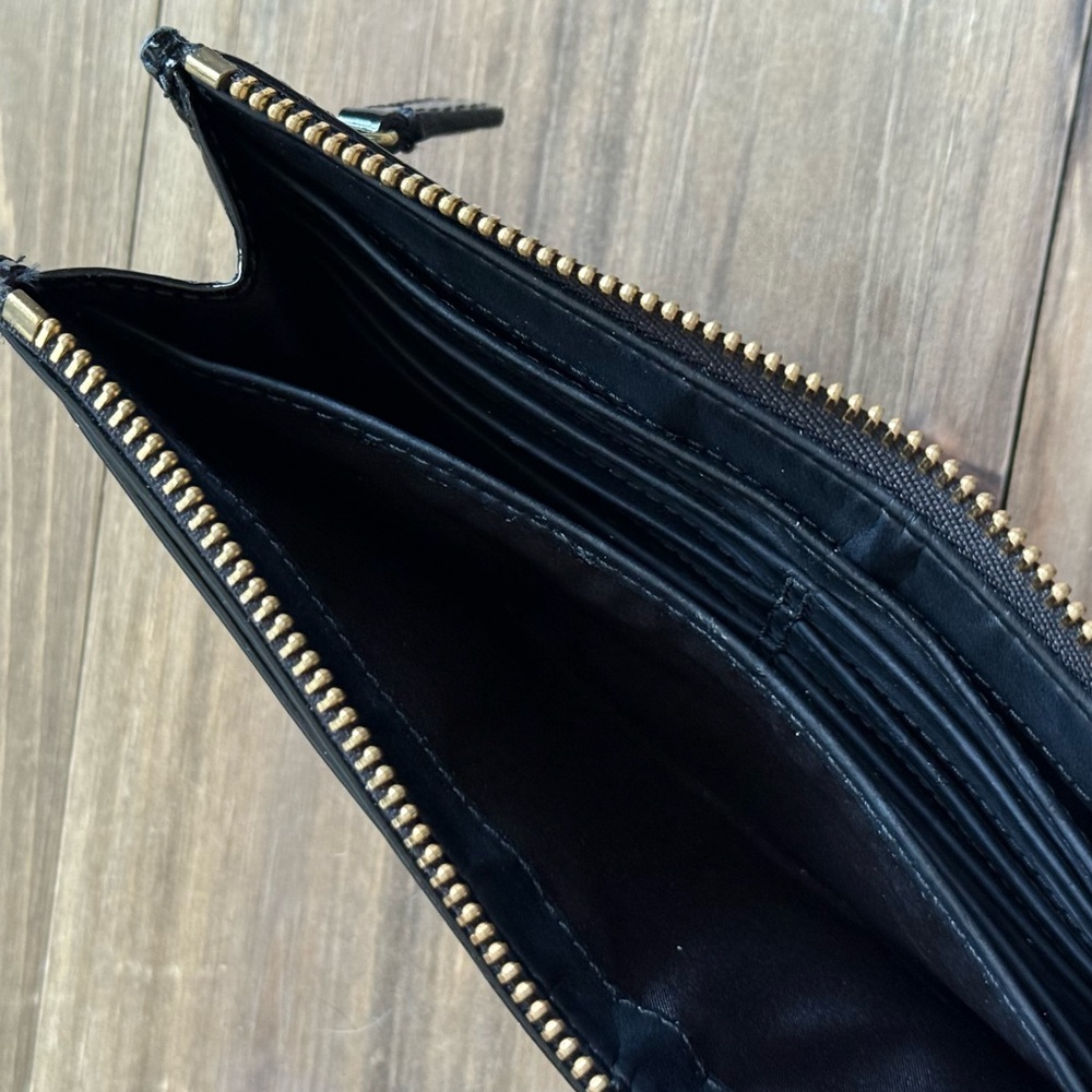 Coach Black Patent Leather Wristlet Wallet - Picture 6 of 6